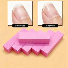 10piezas/30piezas/50piezas Bloques de esponja profesional para arte de uñas, herramienta multifuncional para el cuidado de las uñas, integra molienda, modelado, pulido y brillo, crea fácilmente efectos de arte de uñas de calidad de salón. Diseño de cuatro caras con diferentes granos de lija, se puede seleccionar según las necesidades: superficie gruesa para modelar las uñas, eliminar los bordes de piel muerta - Blanco - Ver 5