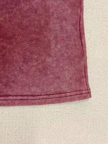 Talla - Talla - Camiseta con Estampado de Letras, Estilo Vintage Lavado, Crea Fácilmente un Estilo Retro Casual Adecuado para el Desplazamiento Diario, Ocio, Viajes, Uso Diario - Blanco - Ver 4