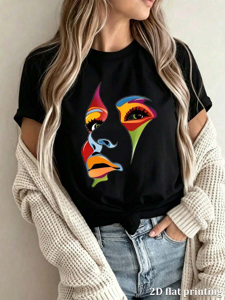 Women T-Shirts - 黑色 - 查看 1