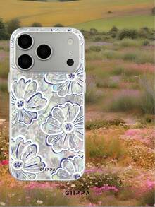 GIIPPA 1件貝殼紋理底部與碎花圖案設計手機殼，適用於Phone 17 Pro Max，兼容Phone 16 Pro Max、15 Pro Max、14 Pro Max，韓式高端時尚趣味手機殼，兼容11/12/13/14/15/16 Pro Max Plus，優雅設計適合男女使用，聖誕節、情人節、復活節、婚禮季與生日送給女友的完美禮物！ - 彩色 - 查看 7