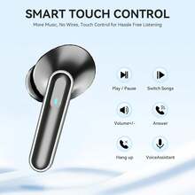 TWS Wireless Earbuds, Deep Bass Stereo + Call Noise Cancellation, Long Battery Life, In-Ear Design Suitable For Sports And Running, Low Latency Gaming Mode, HiFi Sound Quality, Lightweight Touch Control Design, Fashionable Appearance - View 9