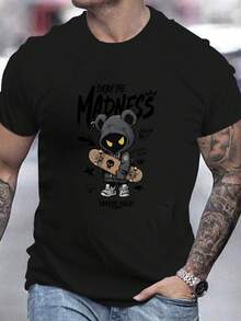 Men T-Shirts - 黑色 - 查看 6