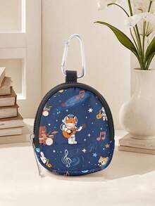 1pc Astronaut Graphic Coin Purse Card Holder, Lightweight Pouch With Clip, Suitable For Coins, Cards, Jewelry, Keys, Convenient For Daily Use, Perfect Gift For Girls And Boys - Multicolor - View 18