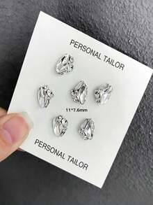 5pcs Popular Nail Art Crystal Rhinestones 3D Round Pigeon Egg Right Angle Finished Rhinestone Ball Asymmetrical Heart Rectangular Handmade Pearl Inlaid Nail Decoration Accessories, Nail Art Parts Nail Charms - 彩色 - 查看 16
