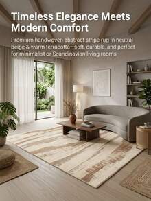 1pc Floor Mat/Rug (Rug, Carpet, Area Rug, Bath Mat, Bath Rug, Door Mat), Italian Modern Luxury High-End Abstract Texture Minimalist Art - Soft Faux Cashmere Rug, Bathroom, Kitchen, Doorway, Hallway, Bedside, Living Room, Bedroom, Etc., All-Season Machine Washable Floor Mat, Home Decor - Multicolor - View 8