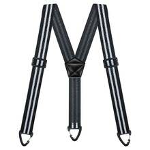 Tirantes ocultos para hombres, trabajo resistente debajo de la ropa con tirantes en la espalda en Y, 1,5 pulgadas con 3 bucles a presión - Marrón - Ver 13