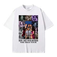 Camiseta con estampado de la serie de televisión How I Met Your Mother The Eras Tour, camisetas de manga corta de algodón para hombre y mujer, camisetas informales de gran tamaño - Multicolor - Ver 1