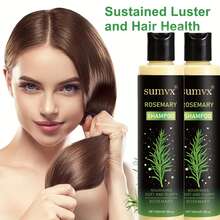 2 piezas Champú y Acondicionador Herbal de Romero. Enriquecido con Romero, Árbol de Té y Extractos Herbales para Activar los Folículos Capilares, Engrosar el Cabello, Limpiar Suavemente, Hidratar y Controlar la Grasa. La Textura Ligera y No Grasa es Adecuada para Todo Tipo de Cabello - 2 piezas - Ver 6