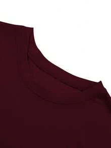 Una camiseta casual para hombre con un diseño creativo, que presenta un estampado de calaveras hawaianas en ambos lados, estilo retro americano, audaz y único, de corte holgado, con estampad - Negro - Ver 11