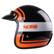 Casco de motocicleta modelo L07 3/4, diseño modular fabricado en material de resina ABS, casco de motocicleta unisex para todas las estaciones y duradero - Casco de tres cuartos 07 - Ver 10