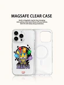 Marvel Spider-Man Iron Man Cartoon Pattern Magnetic Phone Case For Men, Compatible With IPhone 17 Pro Max/17 Pro/Air/16 Pro Max/15 Plus/14/13/IP 17/15Pro/12 Pro/11/16 Plus,XR Apple Shockproof Scratch-Resistant Protective Shell - Transparent 3 - View 2