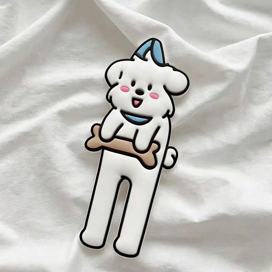 Creative Cute Long-Legged Animal Cat Adhesive Phone Stand Silicone 3D Back Sticker Flexible Foldable Holder - Multicolor - View 1