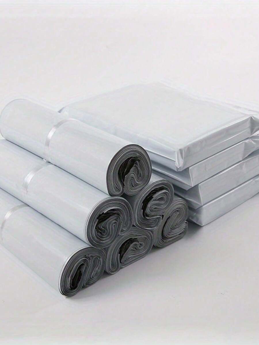 10/20/50pcs Durable White Shipping Bags - Thickened, Waterproof, Tear-Resistant Plastic Mailing Bags, Strong Adhesive, Suitable For Clothing Packaging And Small Business Shipping - Multicolor - View 1