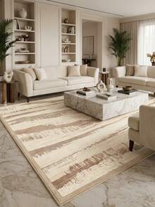 1pc Floor Mat/Rug (Rug, Carpet, Area Rug, Bath Mat, Bath Rug, Door Mat), Italian Modern Luxury High-End Abstract Texture Minimalist Art - Soft Faux Cashmere Rug, Bathroom, Kitchen, Doorway, Hallway, Bedside, Living Room, Bedroom, Etc., All-Season Machine Washable Floor Mat, Home Decor - Multicolor - View 7