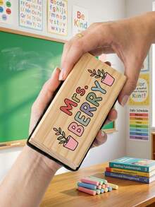 1pc Custom Personalized Whiteboard Eraser, Chalkboard Eraser, Teacher Gift, Teacher Appreciation Gift, New Teacher Gift From Student, Teachers Eraser,Back To School Gift - Multicolor - View 14