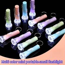 10/20pcs Mini Portable LED Flashlight Keychain,Macaron Pastel Color Pocket Small Torch,Handheld One Button Light Key Ring,Emergency Night Light For Backpack Keys,Student Daily Carry Accessory Gift,Christmas Halloween Birthday Decor Supply - Multicolor - View 9