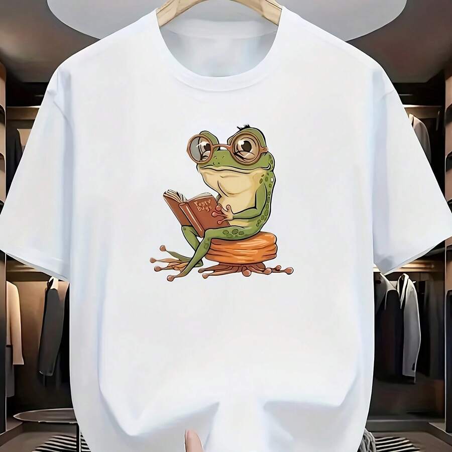 Camiseta gráfica vintage Cool Summer para hombre, camiseta de algodón con cuello redondo y manga corta, camisetas informales unisex, camisetas de gran tamaño, ropa de calle - Multicolor - Ver 1
