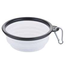 1 pièce Bol à nourriture pour animaux de compagnie portable : Bol pliable en TPR pour chats et chiens, bols à nourriture et à eau pour animaux de compagnie à suspendre pour le voyage à l'extérieur - Multicolore - Voir 21
