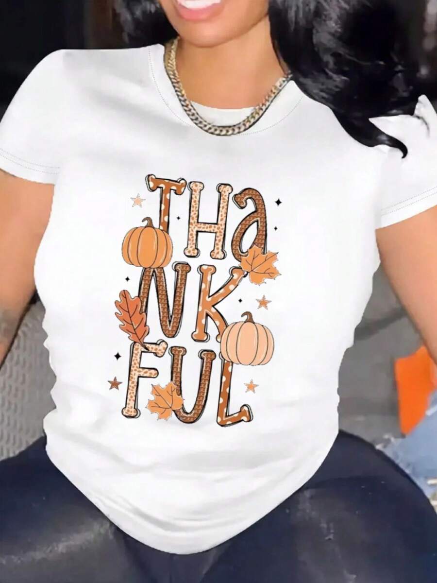 Women's Comfortable Round Neck Casual Cotton Blend Short Sleeve T-Shirt Soft Breathable Top Women's Clothing Summer Spring Streetwear - 黑 - 查看 1