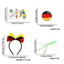 Set de Animación para Partidos de Fútbol Mundial, Diadema y Pin con Banderas de Varios Países, Accesorios para Aficionados - Estilo 5 - Ver 8