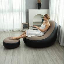 Soft And Comfortable Bean Bag Chair | Breathable PVC, Ergonomic Design, Modern Seating, Lightweight Construction, Compact Seating, - Multicolor - View 5
