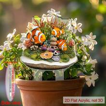 [2D Flat][2D Flat]Acrylic Ground Stake, Colorful Clownfish And Seaweed Design, Perfect For Decorating Your Garden And Lawn On Father's Day And Peace Day - A - View 3