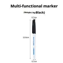 4 Packs Waterproof Permanent Markers, Long Nib Fine Point Deep Hole Pens, Long Reach Construction Marking Tools - Multicolor - View 4