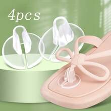 1 Pair Silicone Toe Protectors, Shock-Absorbing, Waterproof, Anti-Friction, Suitable For Flip-Flops And Sandals - Clear - View 6