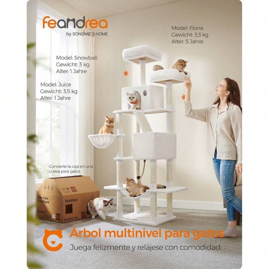 Cat Trees & Condos - Blanco Crema - View 1