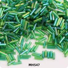 50g≈1000顆 1.7x7mm 薄玻璃管珠，多色，散珠，適用於手工DIY珠寶、配件和裝飾 - 管珠 - 查看 6