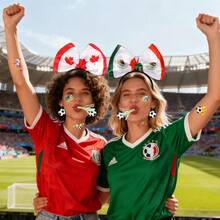 Set de Animación para Partidos de Fútbol Mundial, Diadema y Pin con Banderas de Varios Países, Accesorios para Aficionados - Estilo 5 - Ver 3