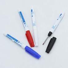 4 Packs Waterproof Permanent Markers, Long Nib Fine Point Deep Hole Pens, Long Reach Construction Marking Tools - Multicolor - View 2