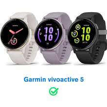 3 Paquetes de Fundas Protectoras de Pantalla Compatibles con Vivoactive 5, Fundas Protectoras de TPU Suave con Borde Chapado de Cobertura Completa a Prueba de Arañazos, Negro/Plata/Transparente - Negro/Transparente/Plata - Ver 2