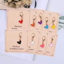 9pcs Romantic Heart Keychain Set, "Thank You For Helping Me Grow" Pocket Hug Token, Pocket Hug Gift Pack, Suitable For Men And Women. Perfect For Birthday Party, Wedding Favors, Holiday Party Decor, Friendship Gift, Father's Day Gift And More Fashionable Party Keychain Set. Give To Your Partner, Dad, Friends And Family Colleagues. - Multicolor - View 13