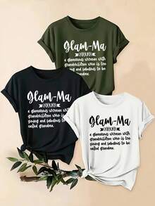 3 estilos de ropa casual de alta calidad, con 3 diseños de estampado para elegir. Moda y elegancia, versátil, 100% algodón puro. Cómoda y transpirable. Un artículo esencial para el verano. - Blanco - Ver 1