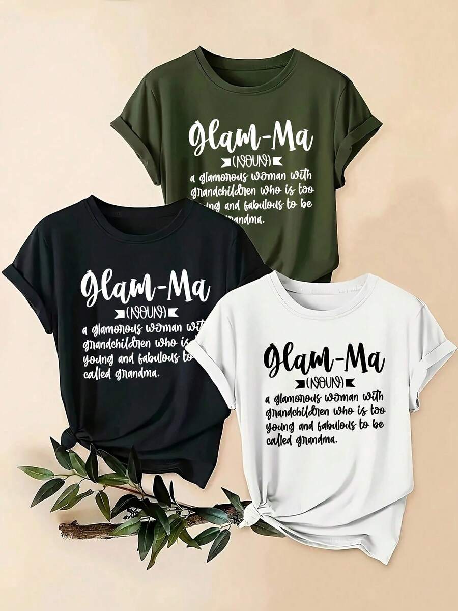 3 estilos de ropa casual de alta calidad, con 3 diseños de estampado para elegir. Moda y elegancia, versátil, 100% algodón puro. Cómoda y transpirable. Un artículo esencial para el verano. - Blanco - Ver 1
