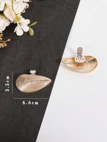 多功能女鞋金屬鞋扣可拆卸鞋飾鞋花裝飾鞋扣飾品鞋面配件 - 金色 - 查看 2