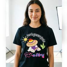 Unisex T-Shirts, Tops, Men's T-Shirts, Women's T-Shirts, Printed T-Shirts, Short-Sleeved T-Shirts, Modern And Casual. - 黑色 - 查看 2