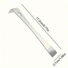 Stainless Steel Pry Bar & Scraper Set, Large Flat Pry Bar With Sharp Right Angle And 90-Degree End, Metal Hand Tool For Woodworking And Beehive Maintenance - Multicolor - View 2