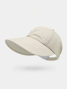 Sombrero de sol de malla transpirable para mujer, secado rápido, diseño para coleta alta, múltiples colores disponibles, adecuado para playa y viajes - Multicolor - Ver 4