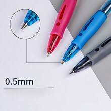 6pcs Large Capacity Ballpoint Pen Set, 0.5mm Fine Tip, Blue Ink, Comfortable Grip, Quick Drying, Smooth Writing, Perfect For Note-Taking And Writing, Ideal Office And School Supplies - Ballpoint Pen - View 3