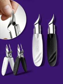 Set Gunting Kuku Ujung Miring Ultra Tajam 2/1 buah, Desain Anti-Percikan, Cocok untuk Kuku Tebal dan Kuku Kaki, Dirancang Khusus untuk Perawatan Kaki, Gunting Kuku Ujung Miring, Gunting Kuku - MultiWarna - View 2