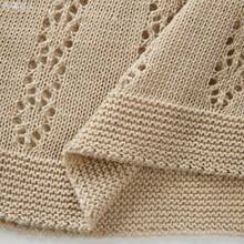 jianchaimaoyi02  Holidaya Nuevos vestidos de verano para mujer, vestido maxi de punto calado beige - tirantes finos, escote en V, patrón de encaje en capas, cintura ajustada, - Café integral - Ver 7