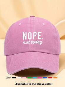 1pc Unisex All Season Letter Print Baseball Cap, Casual Versatile Snapback Hat, Retro Soft Crown Sun Hat, Suitable For Daily Wear - Style P - View 8