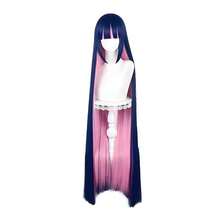 A Blue And Pink Combination Wig, Cosplay Wig, Tie Hair Style, And COS Wig For Special Holidays, Suitable For Role-Playing Costumes Such As Christmas, Halloween, And Holiday Wigs - Purple Wig - View 1