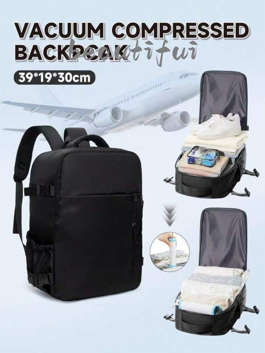 女款大容量旅行後背包,通勤上學通用,時尚筆電包,短途出差行李袋 - 彩色 - 查看 1