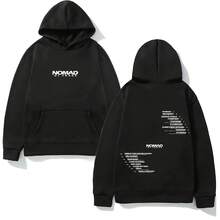 2026NEW Dj Snake Nomad Official Tracklist Hoodie High Quality Fleece Sweatshirt Sleeve Gothic Clothe - 黑色 - 查看 1