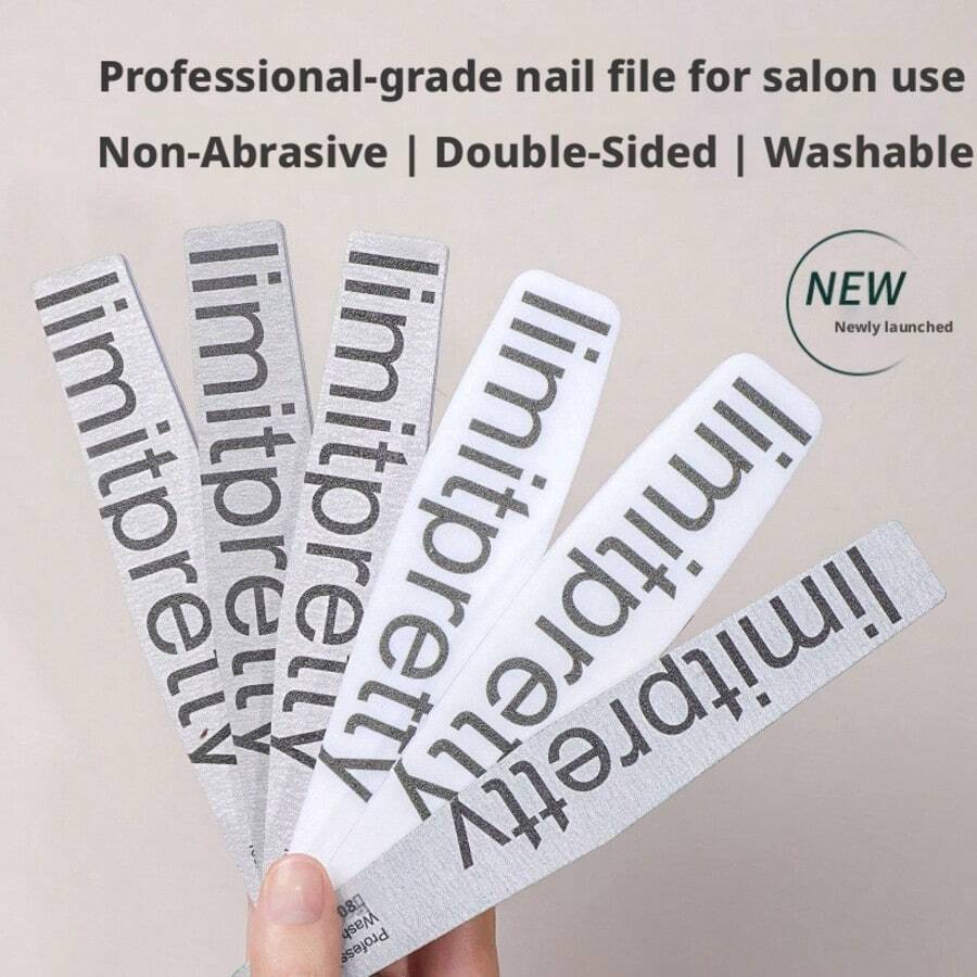 1PC Imported Wear-Resistant Washable Nail File, Double-Sided Coarse And Fine Grit Design, Washable And Durable Without Shedding Sand, Quickly Shapes And Polishes Nails, Easily Trims Nail Shape And Removes Dead Skin And Hangnails, Suitable For Home And Nail Salon Use, Durable Shaping Sponge Nail File Basic Manicure Tool - Multicolor - View 1
