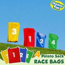 1/4pcs Jumping Bag Children's Competition Game Sensory Integration Training Adult Outdoor Puzzle Sports Prop Parent Child Toy - Multicolor - View 1