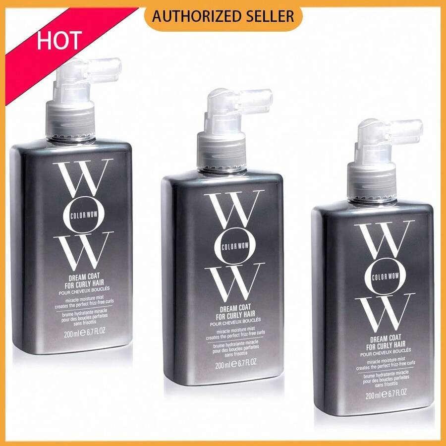 COLOR Dream Curly Hair Spray - Moisture-Boosting Frizz-Free Curl Enhancing Formula - Beis - Ver 1